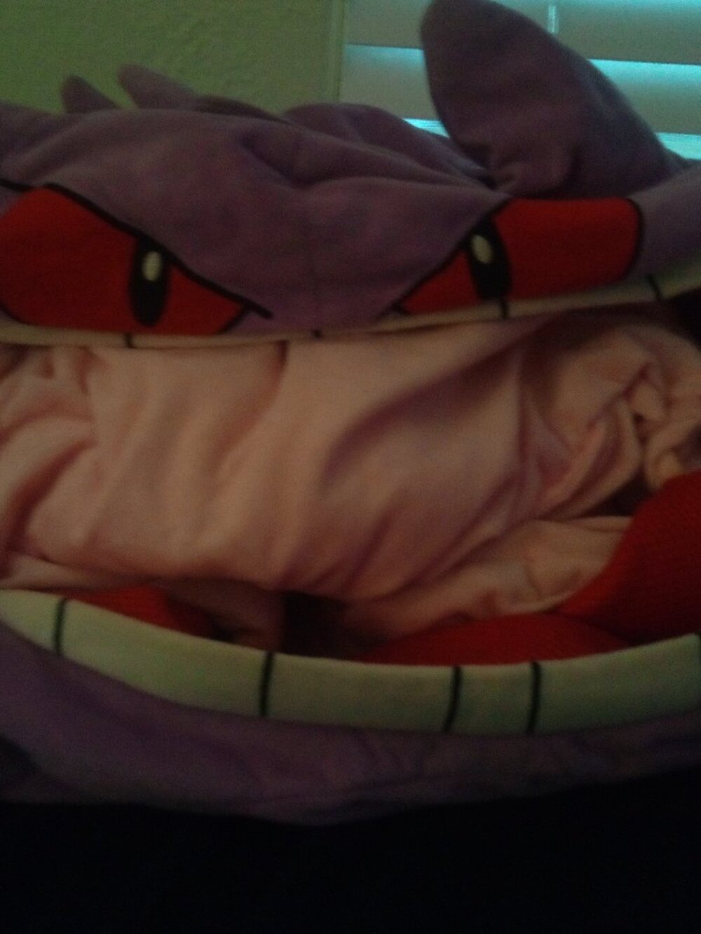 Gengar stuffed animal with huge tongue